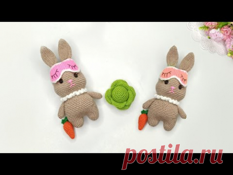 От заказов нет отбоя !!! Как связать Зайку - Сплюшку крючком  . Часть 1
