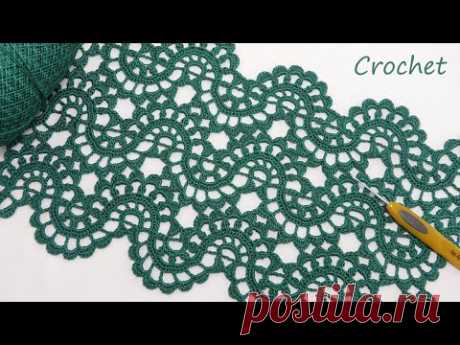 Просто супер УЗОР крючком!!! Интересное ВЯЗАНИЕ для начинающих SUPER EASY Beautiful Pattern Crochet