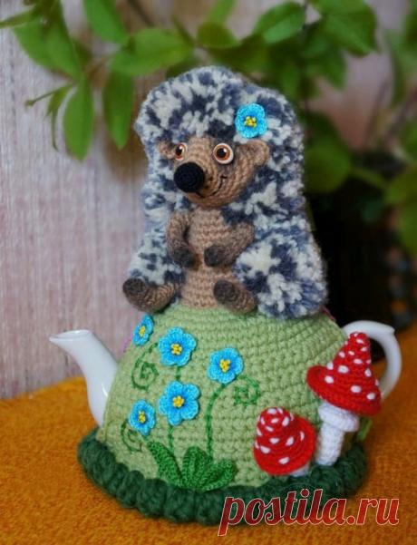 На чайник грелка крючком со схемами и описанием: 10 вариантов