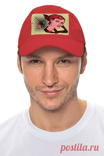 Кепка "Девушка в галстуке." от Printissimo - Printio