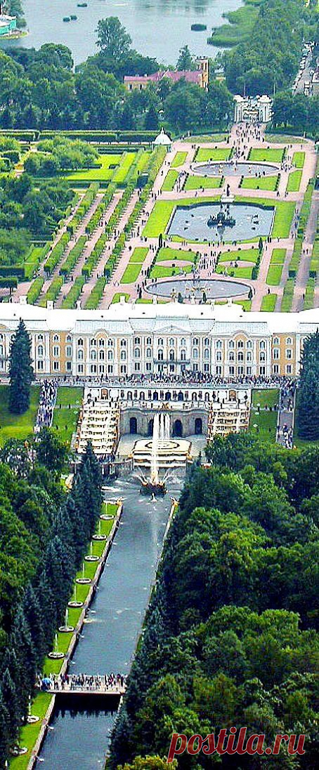 Royal Palace and park in Petergof ~ St.Petersburg, Russia ~ sometimes it is called Russian Versailles | Pal приколол(а) это к доске Travel&Places Of Interest