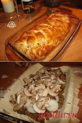 быстрый мясной пирог