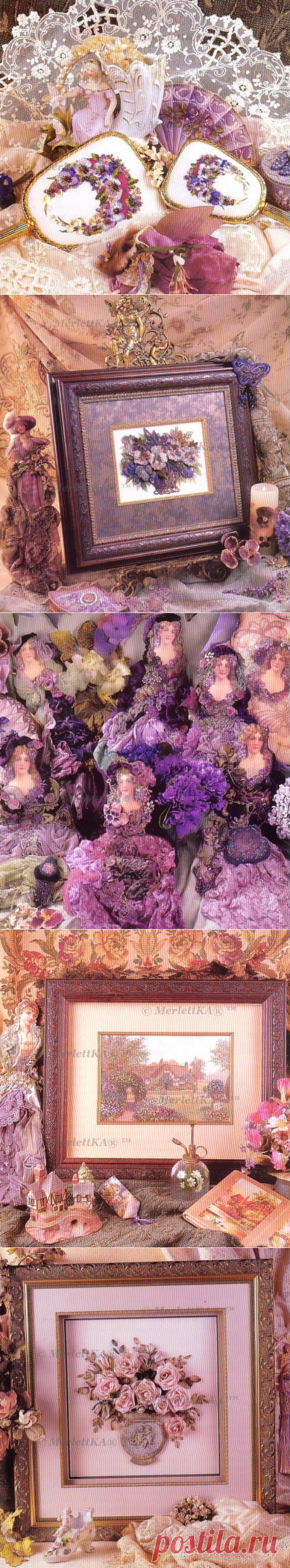 Вышивка шелковыми лентами/Beautiful Embroidery