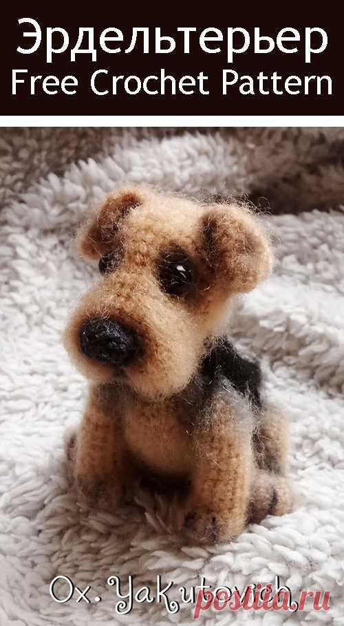 PDF Эрдельтерьер. FREE amigurumi crochet pattern. Бесплатный мастер-класс, схема описание для вязания амигуруми крючком. Игрушки своими руками! Собака, собачка, пёс, dog, puppy, cachorro, perro, cachorrinho, chien, hund, welpe, 子犬, 犬, pies. #амигуруми #amigurumi #amigurumidoll #amigurumipattern #freepattern #freecrochetpatterns #crochetpattern #crochetdoll #crochettutorial #patternsforcrochet #вязание #вязаниекрючком #handmadedoll #рукоделие #ручнаяработа #pattern #tutorial #häkeln #amigurumis