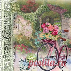 MI MALETA DE RECORTES: Láminas con Bicicletas, Flores, y algún Hada soñadora