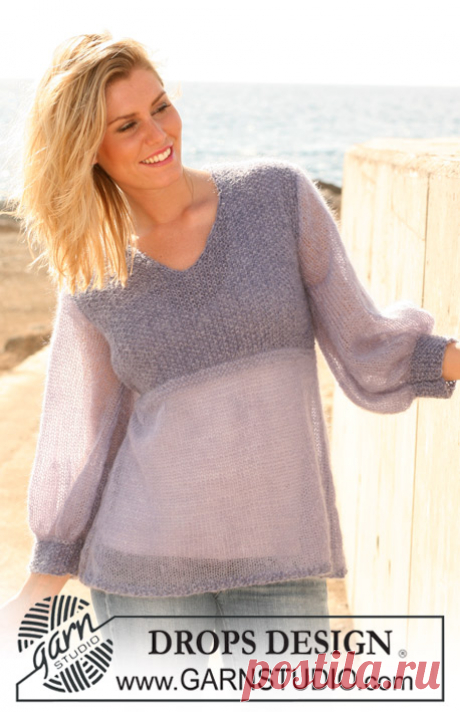 DROPS 105-7 - Free knitting patterns by DROPS Design DROPS tunic in “Alpaca” and “Vivaldi”.  Size S – XXXL