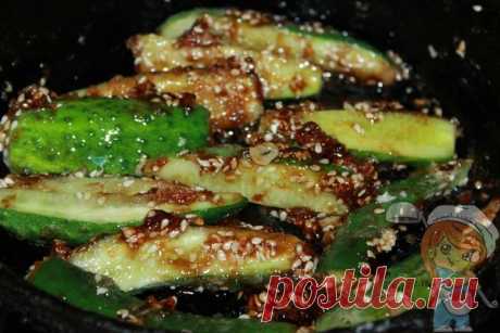 Жареные огурцы по-корейски: самый вкусный рецепт с фото