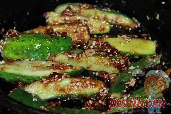 Жареные огурцы по-корейски: самый вкусный рецепт с фото