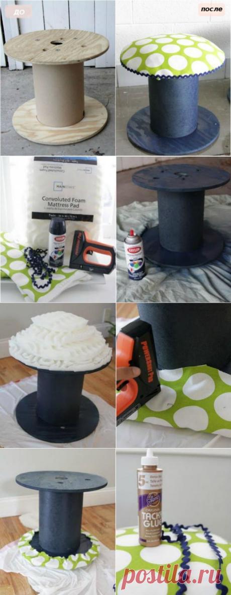 Необычный процесс изготовления табурета своими руками