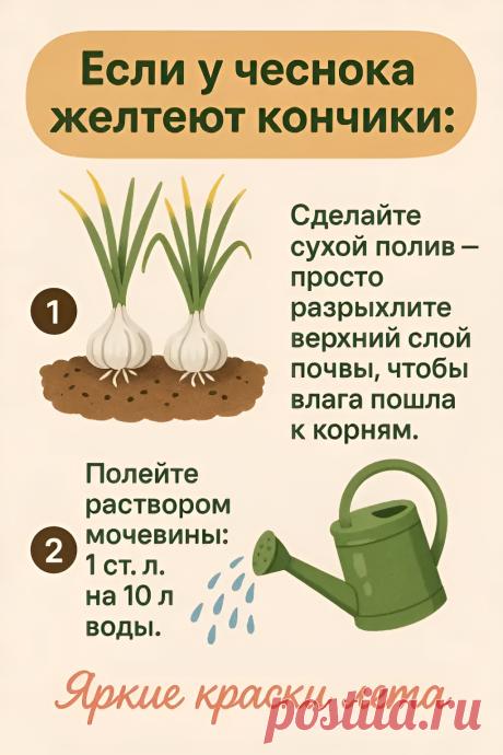 Если у чеснока желтеют кончики