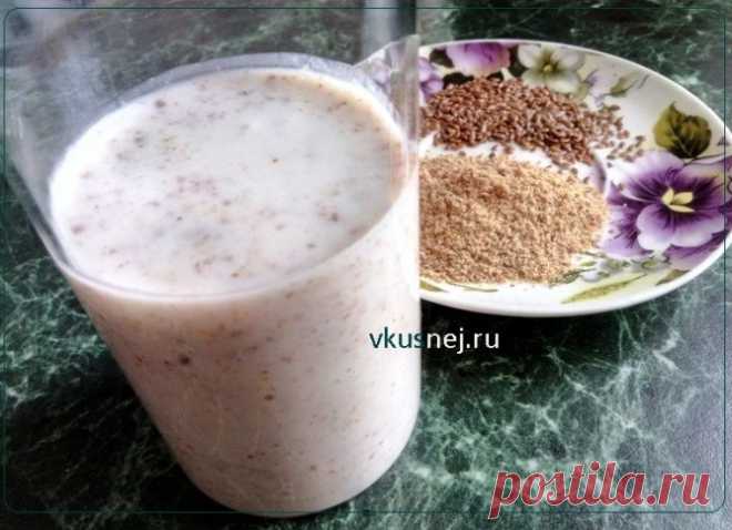 Рецепт семян льна с кефиром