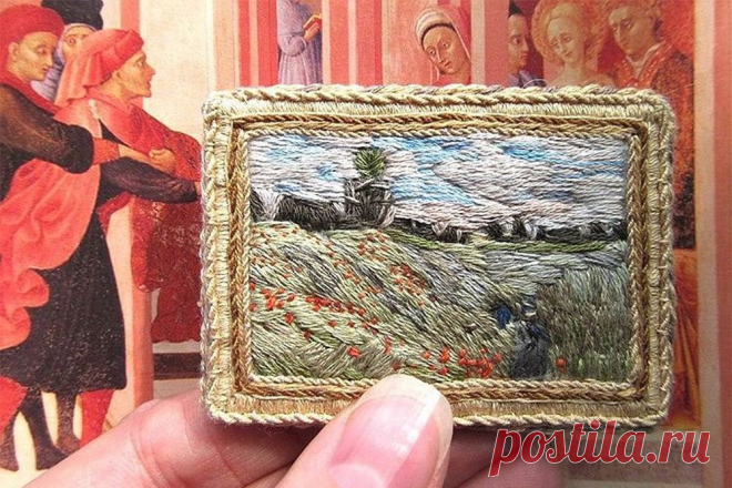 вышитые броши - Самое интересное в блогах
