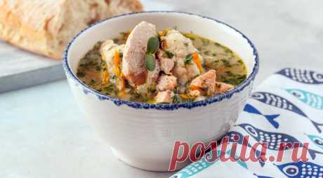 Суп рыбный с икорными клецками, пошаговый рецепт с фото