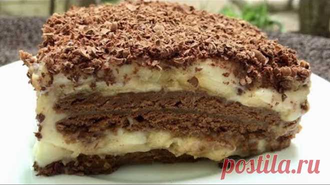 Банановый торт за 20 мин. Супер быстро но невероятно вкусно!!!