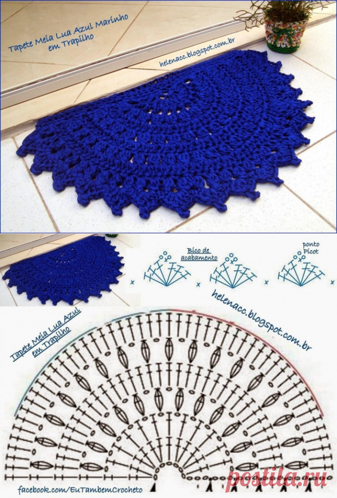 Вяжем придверный коврик