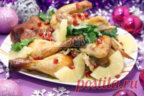 Курица на Новый год – Рецепт с фото. Рецепты. Новогодние рецепты 2017. Новогодние вторые блюда