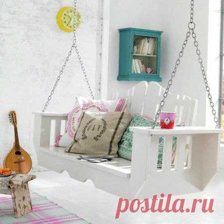 ДИЗАЙН ДЕТСКОЙ #ИДЕЯ #качели #подушки #декоративные
