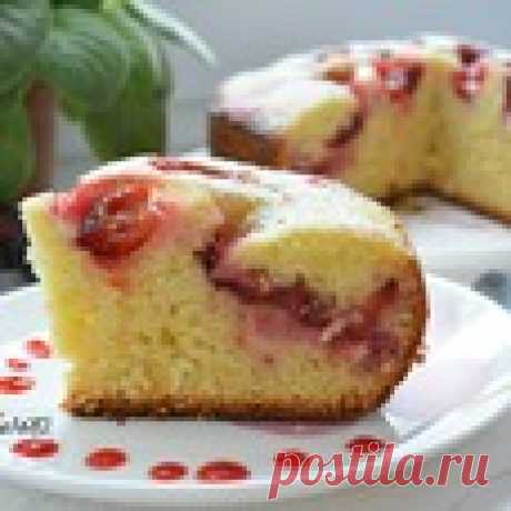 Пирог со сливами в мультиварке Кулинарный рецепт