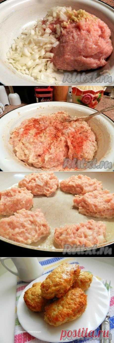 Куриные котлеты с овсяными хлопьями