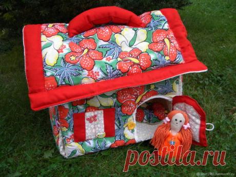 Купить Текстильный кукольный домик в интернет магазине на Ярмарке Мастеров