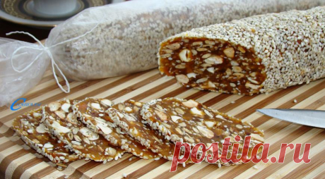 Финиковая колбаска, пошаговый рецепт с фото