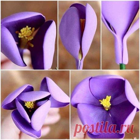 Крокус из фоамирана МК.