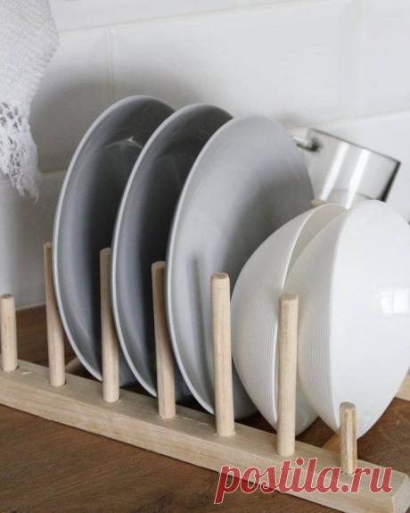 Подставка под тарелки своими руками из брусков и реек | Секреты отчаянной домохозяйки | Пульс Mail.ru