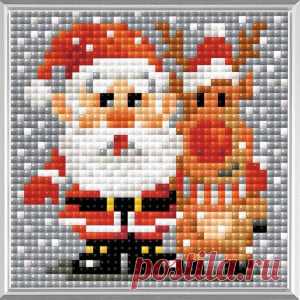 Riolis malen mit Diamanten Weihnachtsmann Diamond Painting Kit, € 8,49
