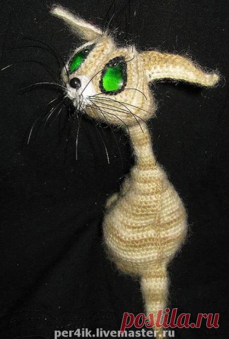 Купить ГрустноКот - кот, котенок, авторская работа, эксклюзив, оранжевый, полосатый агат, полосатый кот