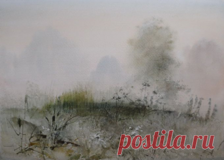 Илья Ибряев. Акварель.