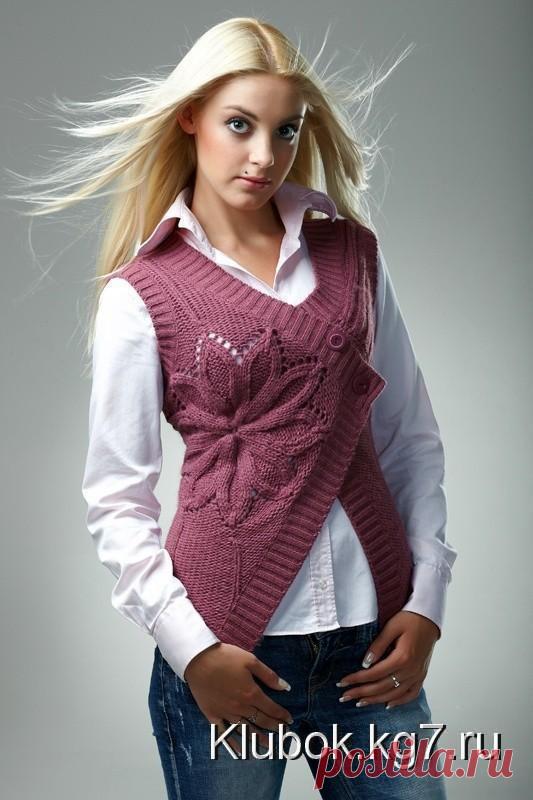 Vyazalochki: Оригинальный жилет спицами