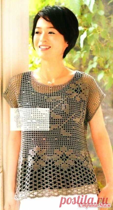 Полевые цветы. Ажурная туника. Lady Boutique Series № 4161 2016