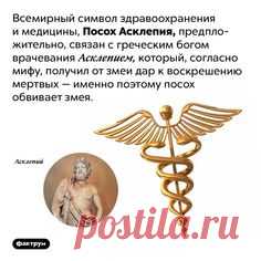 ПОСОХ АСКЛЕПИЯ-СИМВОЛ ЗДРАВОХ. И МЕДИЦИНЫ