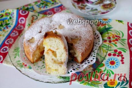 Шарлотка с мандарином и яблоком                               Яблочная шарлотка с мандарином 
Разновидностей простых бисквитных пирогов великое множество. Сегодня я знакомлю с одним из таких.  
Тесто для шарлотки проверенное и часто мною применяемое в разных пропорциях и с разными начинками. Получается пирог неизменно вкусным. Пышный и лёгкий бисквит с сочными фруктами, имеет ненавязчиво сладкий и приятный вкус.  
Можно добавлять любой крем, я частенько прослаиваю сметанны...