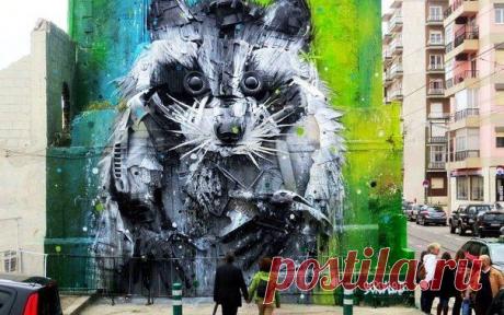 Великолепный стрит-арт на улицах города от художника Артура Бордало (Artur Bordalo) / Удивительное искусство