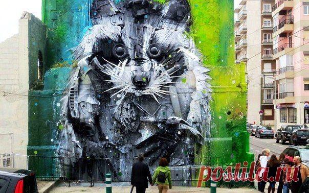 Великолепный стрит-арт на улицах города от художника Артура Бордало (Artur Bordalo) / Удивительное искусство