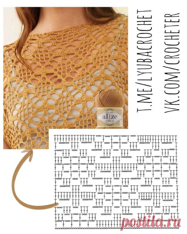 🦋🌶 Узоры крючком в копилку