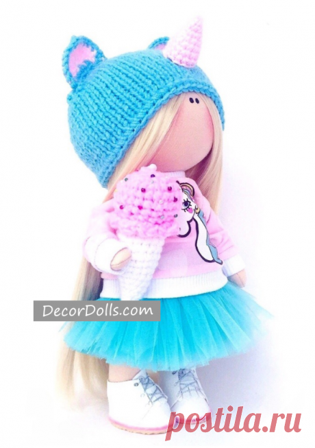 Unicorn Doll Handmade for Nursery Decoration, Unique and Original Gift – Decor Dolls