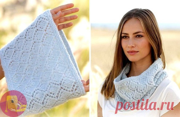 Ажурный шарф снуд невероятной красоты — DIYIdeas