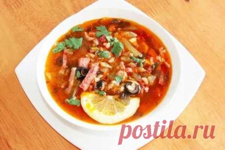 Как приготовить солянка мясная сборная - рецепт, ингридиенты и фотографии