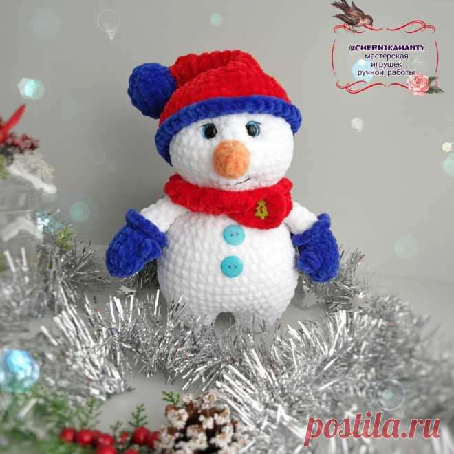 Снеговик Снежок схема амигуруми | Hi Amigurumi