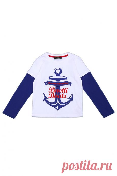 Купить Футболка Pinetti 57338-E БЕЛЫЙ, СИНИЙ со скидкой в интернет-магазине kupivip.ru - распродажа