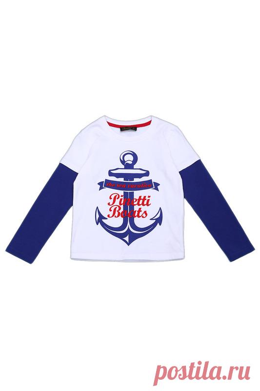 Купить Футболка Pinetti 57338-E БЕЛЫЙ, СИНИЙ со скидкой в интернет-магазине kupivip.ru - распродажа