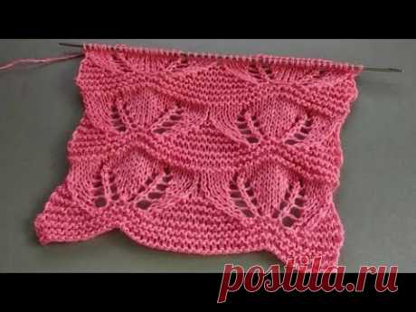 Lace Stitch Pattern | Ajourmuster stricken | Punto traforato ai ferri | Punto calado a dos agujas