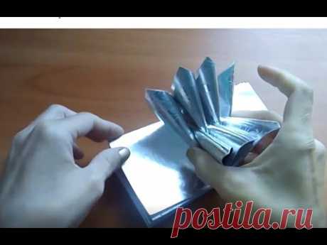 Взяла КВАДРАТЫ Бумаги и Сделала КРУТУЮ Елочную Игрушку ПРОСТЫМ Способом