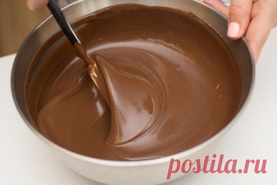 Шоколадная глазурь 
Глазурь, которая никогда не растекается.