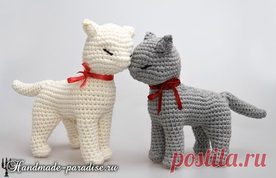 Кошка амигуруми. Описание вязания крючком - Handmade-Paradise