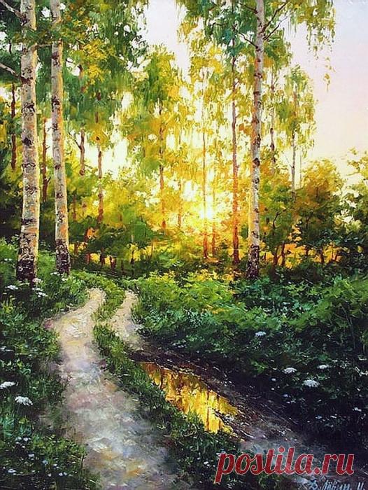 «Снится мне деревня» --  милейшие картины мастера русского пейзажа Дмитрия Лёвина Дмитрий Лёвин, признанный мастер русского пейзажа, родился в 1955 году в Моршанске. Окончил Пензенское художественное училище. Особая привязанность этого художника и источник вдохновения – родная прир…