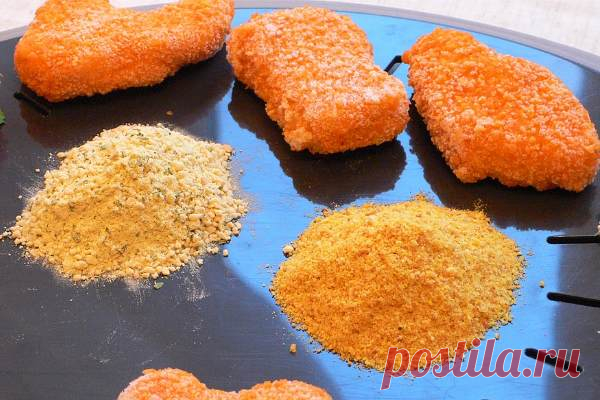 Панировка: что это такое, виды и цвета (для мяса, рыбы), рецепт панировочных сухариков (из манки, кукурузной муки, жидкий кляр), как использовать