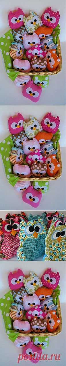 lovely plush mini owl, choose any color